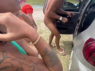 Lost Footage of Nerdy Latina Teens in Wild Outdoor Orgy