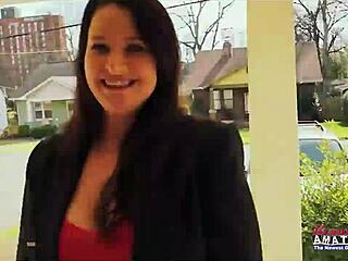 kylie shae teases with deepthroat blowjob then rides cock rubbing her big tits