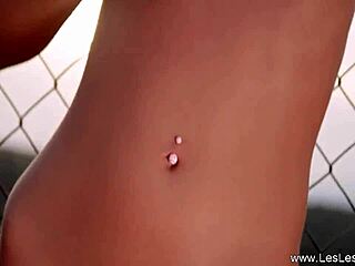 beautiful brunette and blonde milf lesbians masturbate with toys at sunset