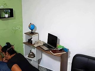 Curvy latina mommy Aly Denali's wet blowjobs lead to facials not for sons.