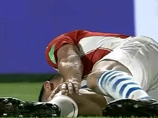 sexy colombian soccer players show massive sporty cocks bulging hard during paraguay vs colombia match