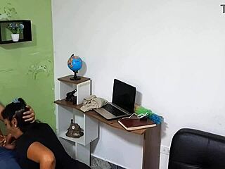 Curvy latina mommy Aly Denali's wet blowjobs lead to facials not for sons.