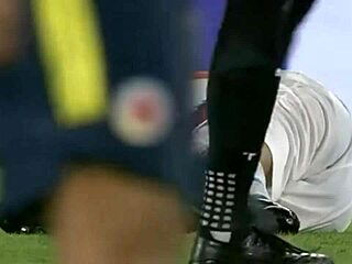 sexy colombian soccer players show massive sporty cocks bulging hard during paraguay vs colombia match