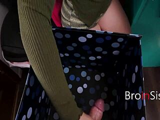 Naughty teen slut sneaks fuck right under stepmom's watchful nose