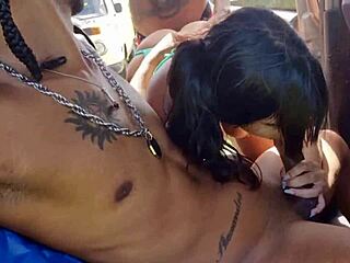 took my hot blonde teen pals deep in the woods for raw interracial creampie orgy pov style