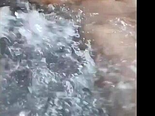 steamy bath tempts mature bbw granny to squirt wildly all over