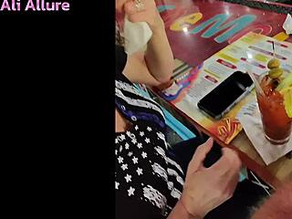 ali allure squirts from anal creampie toy play after motorcycle ride with stranger