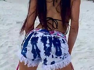 check out this hot teen's natural tits bouncing wild