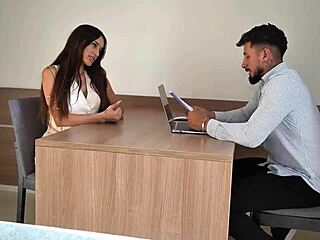 imagine this hot petite brazilian taking hard anal from monster cock doggystyle