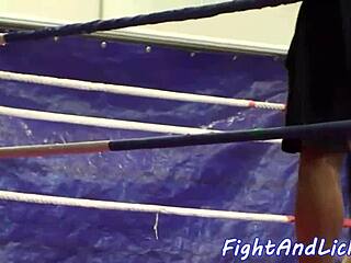 European Lesbian Teases Opponent Into Fingering Wrestle Climax