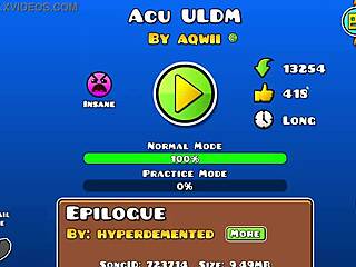 Acu extreme demon level challenges mastered by neigefeu in geometry dash monster mode