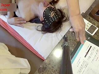 How does Nana endure BDSM slave vibrator torment?