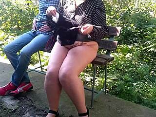 Sexy Curvy Step Mother Flashes Wet Pussy And Huge Tits To Lure Fetishist Stepson Outdoors