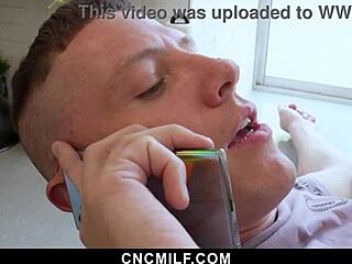 wife turns into husbands tenants hardcore sex toy riding doggystyle with big tits out