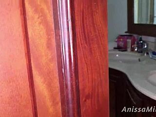 hot shower with dirty stepsis anissamiller we get wet inside and out shaking that big latina ass