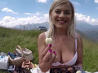 Fucking crazy holidays episode 3 outdoor mountain sex with pissing deepthroat
