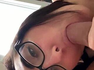 sandra snow white gags deep on jp cock for huge facial blast