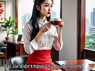 Miss bai jie teases in first asian wife encounter