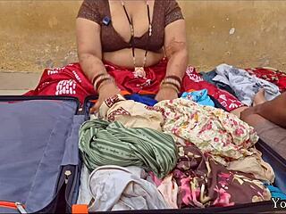 hey pov stepmom needs help on trip 😏 rips clothes for creampie doggy