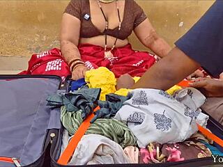 hey pov stepmom needs help on trip 😏 rips clothes for creampie doggy