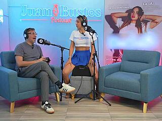 Cristina Vega grinds clit wildly on fuck machine podcast