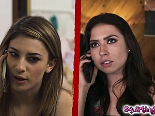 Veronica rodriguez dives between melissa moore's legs for intense lesbian licking and fingering session