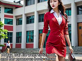 Miss bai jie teases in first asian wife encounter