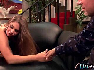 Cuckold Hubby Watches Cathy Heaven's Ass-to-Pussy Cum Ride