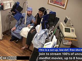 doctor forces hitachi vibrator orgasms on moaning latex-clad patient eliza shields in tampa