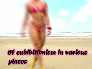 Nanda bibelo masturbates wet ass before public anal double penetration