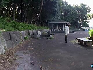 Asian cutie flashes small tits hairy pussy bikini teases blowjob cum in mouth casting