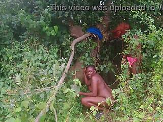 i crave that sweet bush fuck with her hairy pussy and natural tits in the breeze