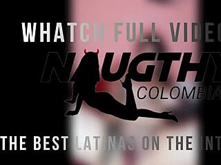 beautiful colombian milf teases huge natural tits solo