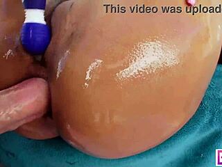 yasmine de leon chokes on bbc during savage interracial anal gaping