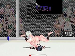 Princess Street Lesbian Catfight Wrestling Natasha Vs Sayuri