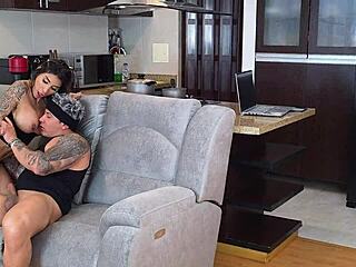 Horny Stepmom Watches Stepsons Fuck Then Joins Ride