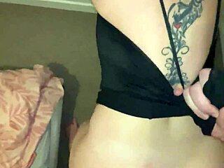 stepmom's sexy ass sucked cock deep then got doggystyle pounded with cum on tits