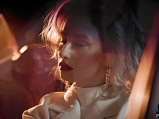 hey big ass blonde milf polina rips clothes stripping in convertible