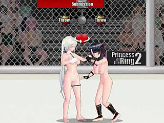 Princess Street Lesbian Catfight Wrestling Natasha Vs Sayuri