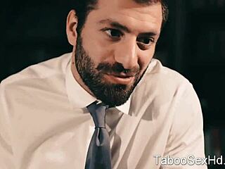 boss can't resist fucking busty blonde milf slut's big ass right at the office