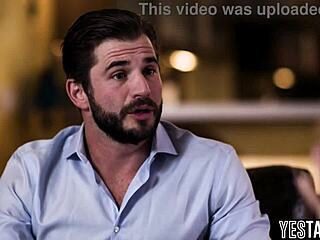 Tiny Tattooed Blonde Gets Railed By Hung Stud!