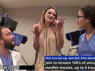 Freshman Alexandria Riley Hits Mandatory Hitachi Orgasm from Doctor in Tampa