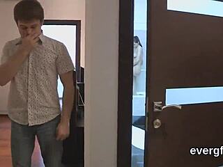 skint guy trades ex-girlfriend for cash lets pal pound her hard