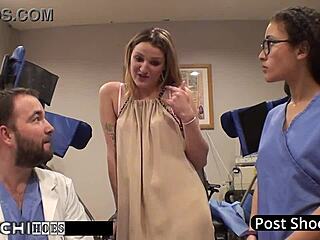 Freshman Alexandria Riley Hits Mandatory Hitachi Orgasm from Doctor in Tampa