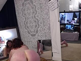 dawn teases her nude sexy figure bouncing wiggling fully naked