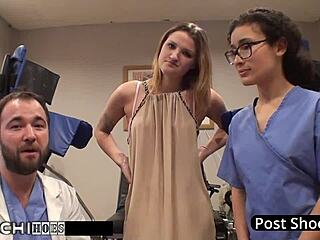 Freshman Alexandria Riley Hits Mandatory Hitachi Orgasm from Doctor in Tampa