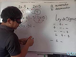 Nerd Teacher Solves Creampie Equation with Intense Thrusts
