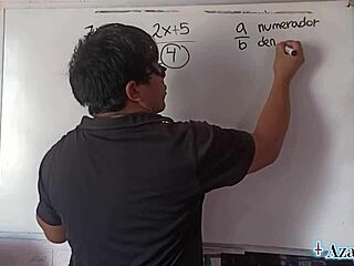 Nerd Teacher Solves Creampie Equation with Intense Thrusts