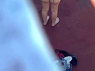 voyeur glimpse of argentinian bikini neighbors sunbathing on terrace part 4
