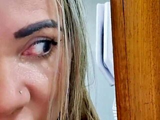 latina milf spies in shower sucks big cock creampie homemade christmas